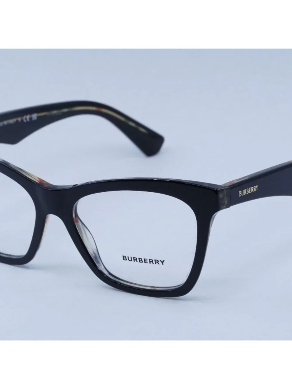 Burberry BE2416 4121 Eyeglasses Black 52mm Cat Eye Frame